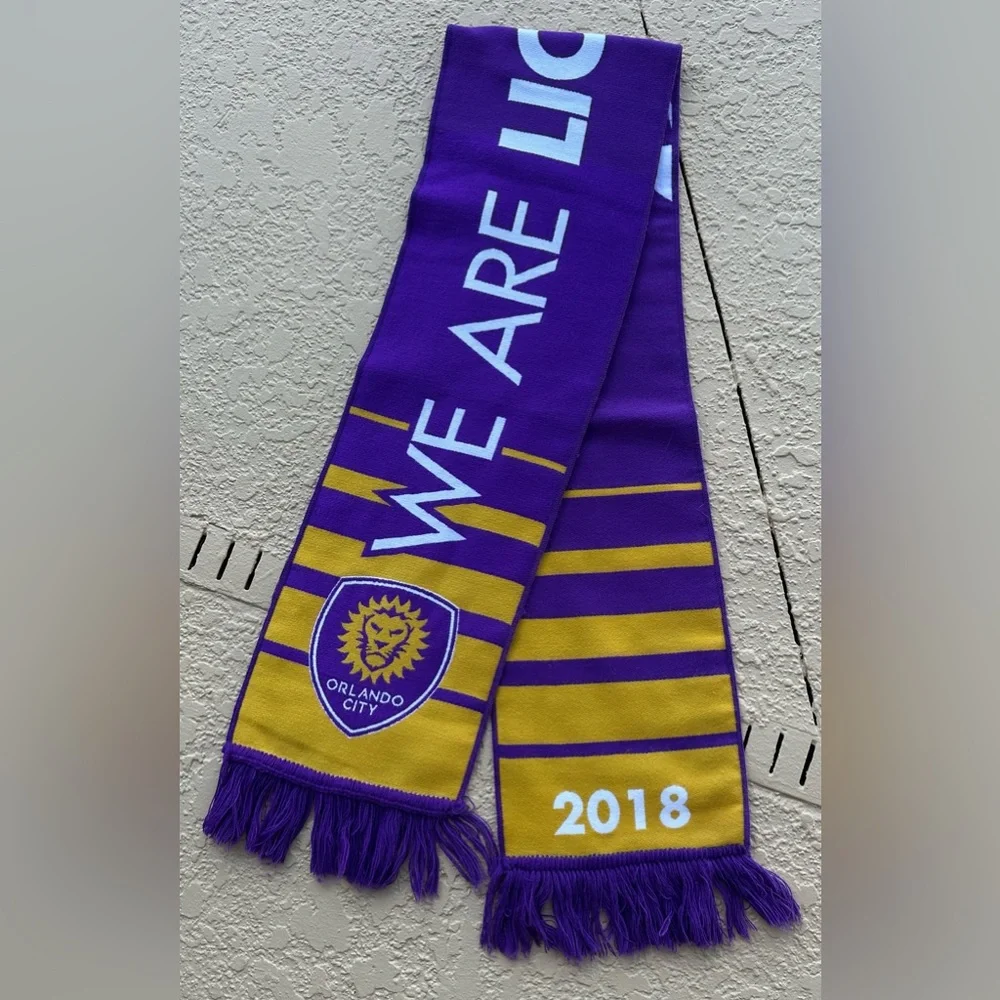 Orlando City SC Orlando Pride - We Are Lion Nation 2018 Members Scarf in VGC